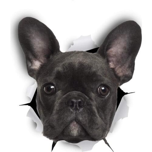 S40470# Various Sizes PVC Decal French Bulldog Dog Car Sticker Waterproof on Bumper Rear Window Laptop