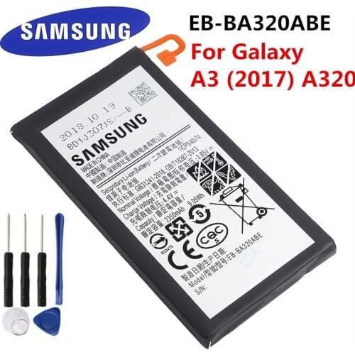 SAMSUNG Orginal EB-BA320ABE 2350mAh Battery For Samsung Galaxy A3 (2017) A320 SM-A320F A320Y A320FL A320F/DS A320Y/DS +Tools