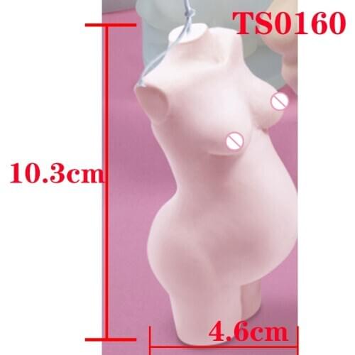PRZY Mold Silicone 3D Human Pregnant Woman Body Soap Molds Candle Gypsum Chocolate Candle Cake Mold Clay Resin Moulds