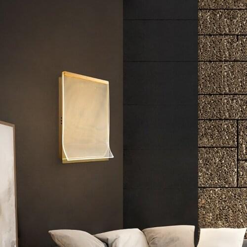 Modern Minimalist Acrylic Wall Lamp Atmosphere Living Room Corridor Corridor Lamp Book Styling Decor Wall Lamp Indoor Lighting