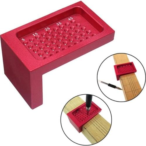 T50 Mini Alloy Steel Hole Positioning Metric Marking Line Ruler Woodworking Tool for Carpenter
