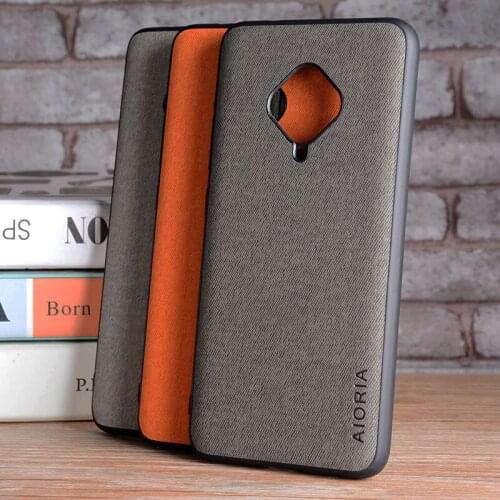 Textile fabric case for Vivo V17 Y9S S1 Pro , withTPU+PC 2in1 material,phone case for Vivo V17 Y9S S1 Pro case cover capa
