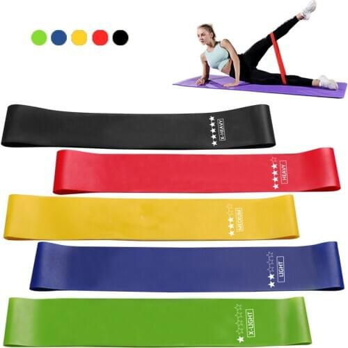 Crossfit Workout Resistance Bands Fitness Elastic Resistance Bands Training Workout Mini Bands Home Gym Yoga Expander Equipment