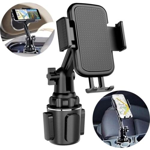 Universal Car Cup Holder Cellphone Mount Stand For Mobile Cell Phones Adjustable Car Cup Phone Mount