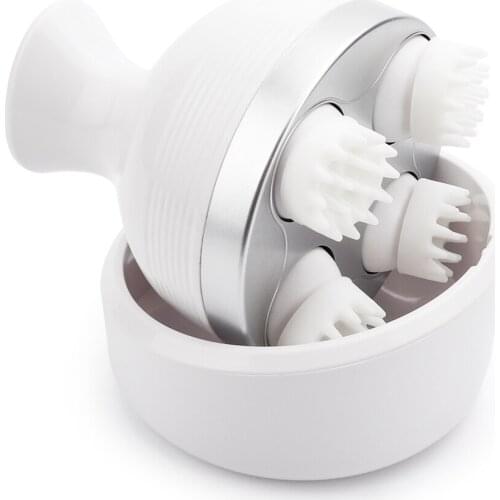 Waterproof Electric Head Massage Wireless Scalp Massager Prevent Hair Loss Body Deep Tissue Kneading Vibrating Health Care Tools