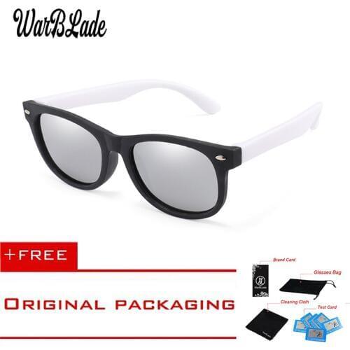 WarBlade 2020 Hot Kids Sunglasses Children Polarized Sun Glasses Boys Girls Glasses Silicone Safety Baby Shades Eyewear UV400