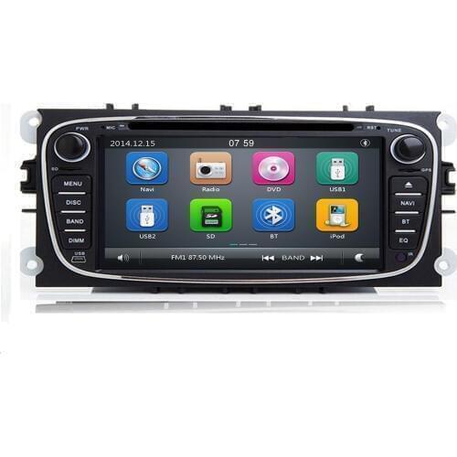 2 din Android Car DVD Multimedia Player GPS Navi For Ford For Focus2 Mondeo Galaxy Wifi Audio Radio Stereo Head Unit Free Canbus