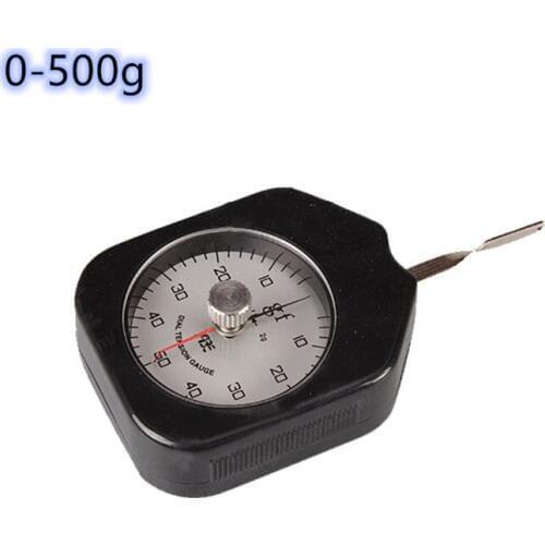 0-500g Analog Tensiometer Price with single pointer Dial Tension Gauge Meter Tester Tabular dynamometer Lateral tension meter