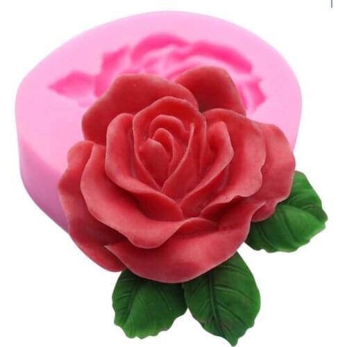 Aouke 3D Flower Silicone Mold DIY Kitchen Baking Tools Chocolate Mold Cake Baking Decoration Flower Petal Silicone Mold