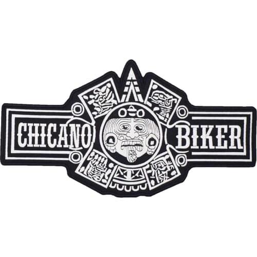 CHICANO BIKER LARGE Embroidered Applique Sewing Label punk Patches Clothes Stickers Apparel Accessories Badge