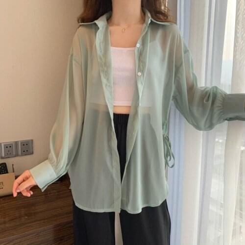 Cheap wholesale 2021 spring summer autumn new fashion casual ladies work women Blouse woman overshirt female OL BAt218M