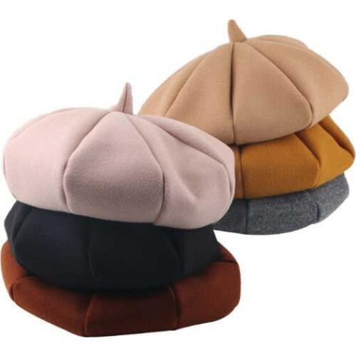 New Fashion Baby Girl Hat Wool Autumn Winter Baby Hat for Girls Vintage Kids Beret Cap Infant Baby Accessories 1 PC