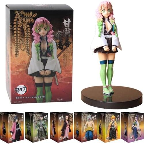 Kimetsu no Yaiba Figure 16cm Agatsuma Zenitsu Figurine Tanjirou Nezuko anime Demon Slayer action figure model toys doll gift
