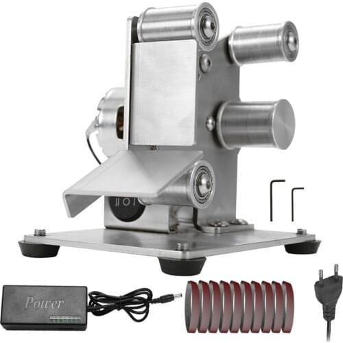 Multifunctional Grinder Mini Electric Belt Sander DIY Polishing Grinding Machine Cutter Edges Sharpener