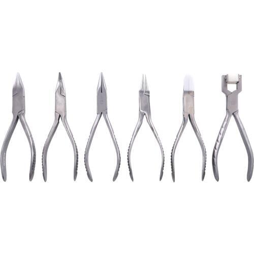 Jewelry Tools Making Plier Hand Tool Stainless Steel Needle Round Flat Nose Pliers DIY Repairing Jewelry Pliers Sets