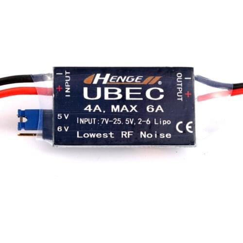 JMT HENGE 4A UBEC Input 7V-25.5V 2-6S Lipo Output 5V 6V / 4A Continuous Max 6A Switch Mode BEC for RC Helicopter Car Parts