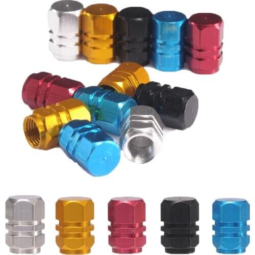 4Pcs Aluminum Alloy Car Wheel Tire Valve Caps Tyre Rim Stem Covers Airdust Waterproof For Automobiles Motorcycles Trucks Bikes