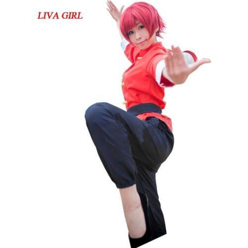 Ranma 1/2 Ranma Nibun-no-Ichi Ranma Ranma Saotome Cosplay Costume Without Shoes