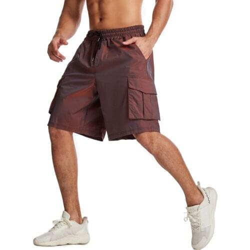 Men Knee-length Cotton Shorts Mens Loose Short Trousers Fitness Bodybuilding Joggers Durable Summer Shorts Pants Sportswear