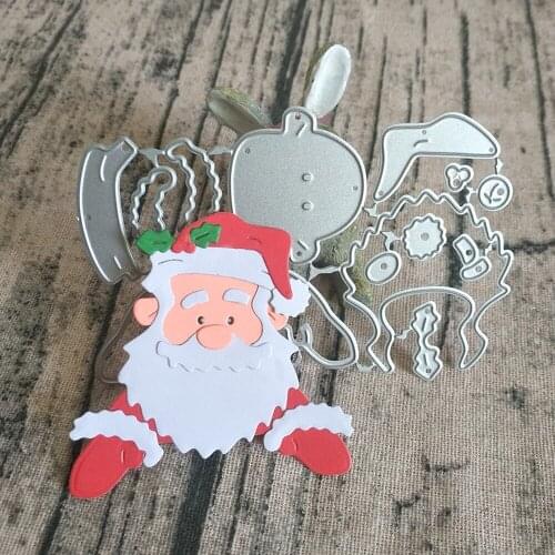 New type of Santa Claus metal cutting mold, used for DIY scrapbook, photo album and photo frame decoration, cardboard crafts
