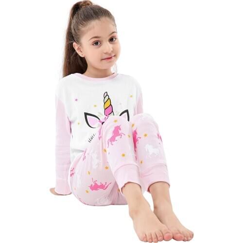 2-8 years unicorn pajamas for girls children animal cartoon pyjamas kids dinosaur sleepwear baby boys christmas pijamas