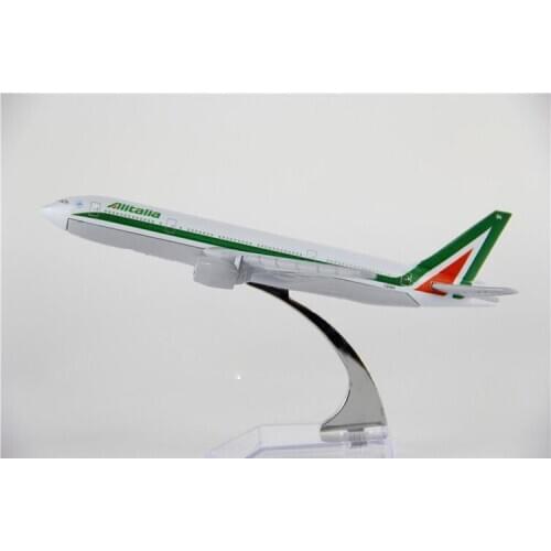 Size 1:400 plane model Boeing 777 TItaly Airlines aircraft B777 Metal simulation airplane model for kid toys Christmas gift