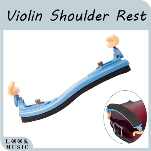 Violin Shoulder Rest Adjustable 3/4 4/4 Violin/Fiddle Shoulder Rest Plastic And Foam Shoulder Rest W/ Soft Pad