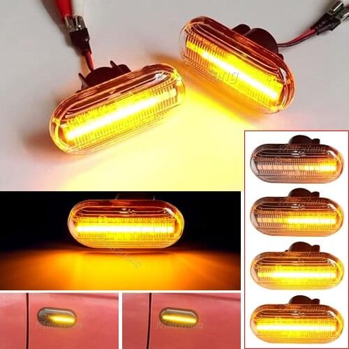 2pcs Led Dynamic Side Marker Turn Signal Light For Renault Clio 1 2 KANGOO MEGANE ESPACE TWINGO MASTER Nissan Opel FORTWO