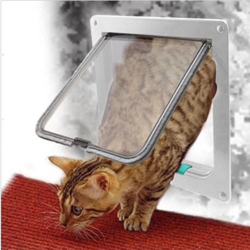 Pet products cat and dog door can be intelligent control in and out, two-way open safety door cat products