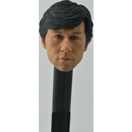 1/6 Soldier Head Sculpture Asia Film And Television Kung Fu Superstar Jackie Chan Head Sculpture 12'' Action Figure Accessories