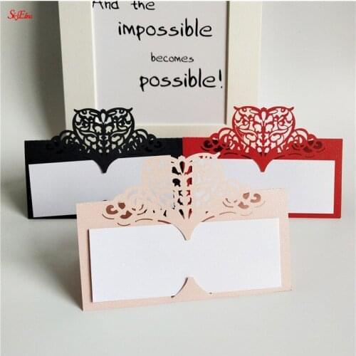10/50/100PCS Party Table Name Wine Guest Place Cards Favor Decoration Wedding Supplies Seating Decoration Seat Name card 7ZSH871
