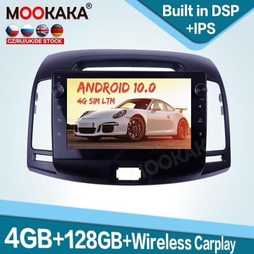128GB Carplay Android 10.0 Car Multimedia Player for Hyundai Elantra 2008-2010 Auto Radio GPS Navigation Audio Stereo Head Unit