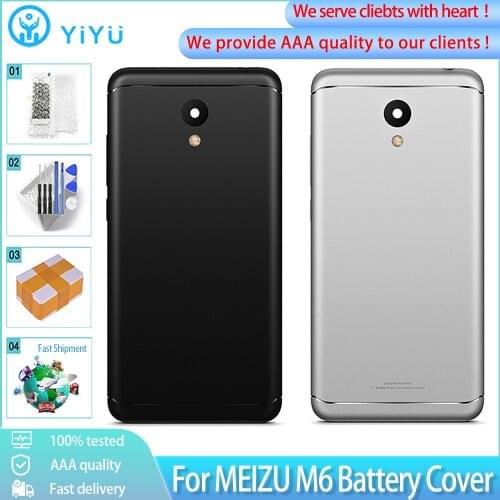 5.2" Original Metal Rear Cover For Meizu M6 Back Battery Cover for Meizu M6 mini Housing Case Replacement Parts