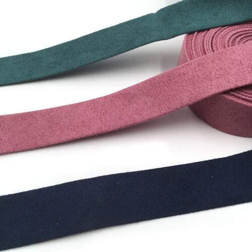 2.5*100cm Solid Color Micro Flannelette Suede fabric cloth DIY Hair bowknot accessories material Satin Ribbon 5pcs/Lot