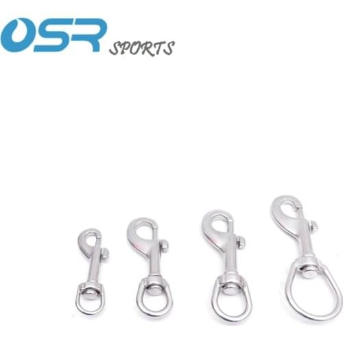 70mm80mm90mm100mm120mm SS 316 Stainless Steel Hook Swivel Eye Bolt Snap for Scuba Diving Diver