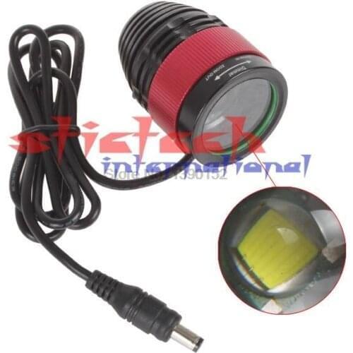 By dhl or ems 50pcs Zoomable Bicycle Light HeadLight T6 XM-L T6 1800lm Bike Front Light + 4x18650 Battery + Charger