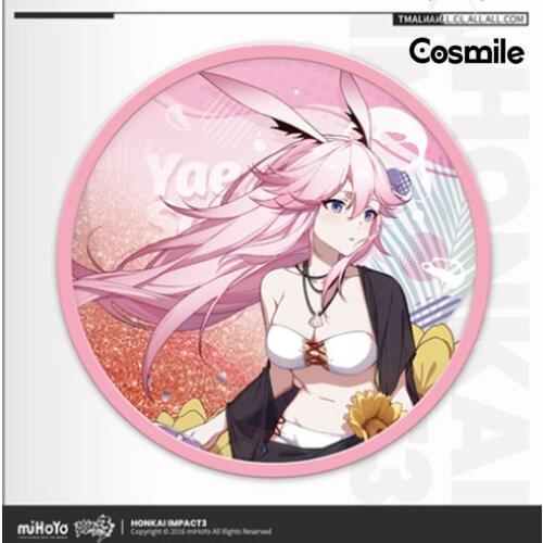 Cosmile Honkai Impact 3 Yae Sakura Rita Official Quicksand Cup Mat Coaster Insulation Cos Gift C