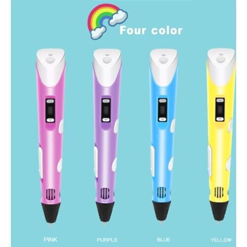 Childrens graffiti painting pen 3D printing pen DIY three-dimensional graffiti, PLA Consumables, childrens educational toys