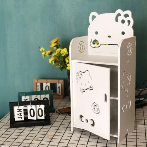 Childrens Mini Bedside Table Storage Cabinet Bedside Box of Modern Simple Toilet Storage Bathroom Shelf Nightstand