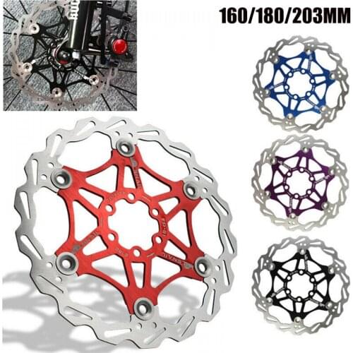 160/180/203mm Hydraulic Brakes MTB Disc Bike Brake pads Bicycle Parts Stainless Steel Rotor Heat Dissipation Cycling Accessories