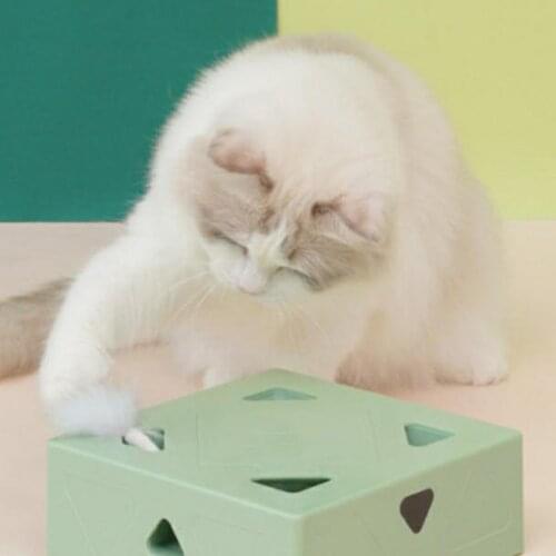 Intelligent Automatic Tease Cat To Solve Boredom Magic Box Charging Interactive Training Hunting Electric Pet Cat Toy