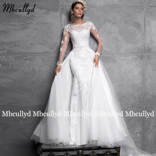 Mbcullyd Long Sleeve Wedding Dresses