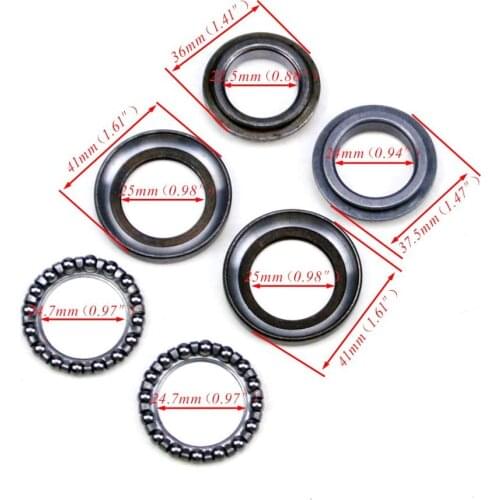 For Honda CRF 50cc 90c 125cc 250cc Dirt Pit Bike ATV Quad Buggy New Steering Head Stem Bearings Metal Rod Bearing Ring Set