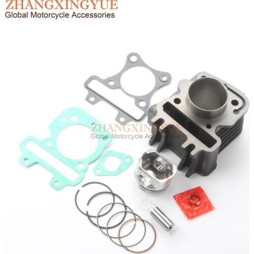 70cc Big Bore Cylinder Kit & Piston Kit & Cylinder Gasket for Vespa LX 50 S ET4 50cc AC 47mm/13mm 4-stroke