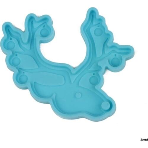 Christmas Tree/Hat/Socks ​Keychain Silicone Mold with Hole Keyring Pendant Handmade Christmas Day Gift Jewelry