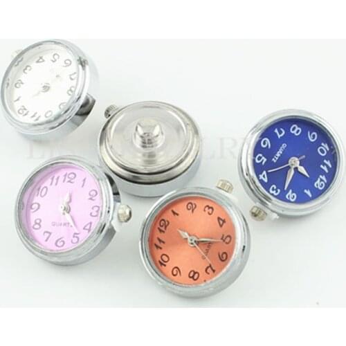DIY watch snaps buttons Round DIY Alloy Ginger Snap Watch for snaps bracelets fit ginger snaps jewelry