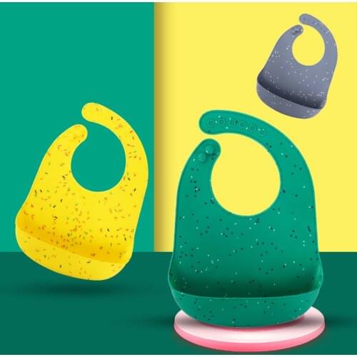 XCQGH Pot Baby Bibs Waterproof Silicone Feeding Towel Boy Girl Newborn Saliva Towel Burp Cloth