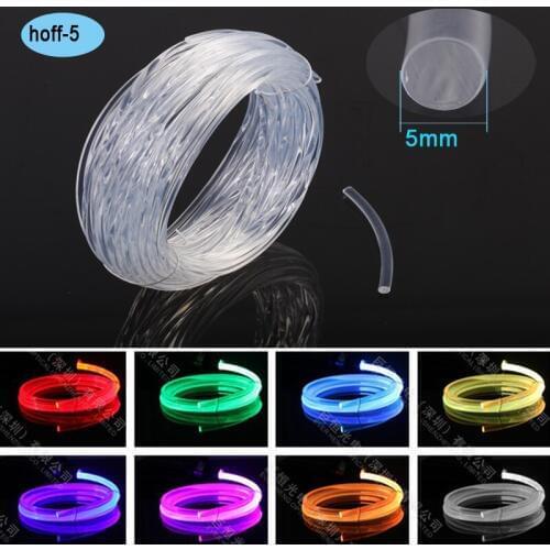 Super brightness 5.0mm plastic side glow fibre optic lighting