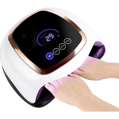 UV Nails Dryer Lamp 4 Timer With Menory Function Professional Nail Lamp Poly Nail Gel Polish LCD Display Touch Nails Drying Lamp