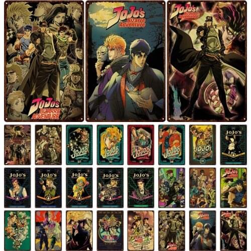 Vintage Cartoon Characters Poster Anime Tin Sign Retro Metal Decorative Plaque Pub Bar Club Home Decor Wall Art Animation